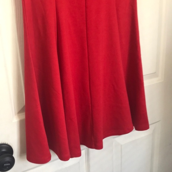 Popular Basics women's Midi Dress Red line A short sleeve size M - Picture 5 of 7